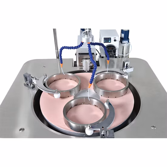 Máquina de lapidação e polimento de superfícies metálicas pequenas 722